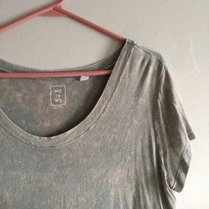 🍃 Crinkle Dyed Flowy Tee