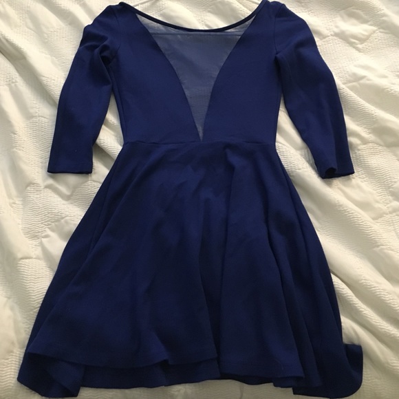 Electric Blue American Apparel Skater Dress