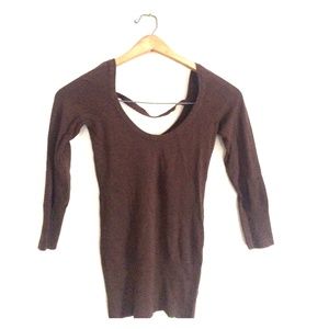 Guess scoop neck fitted sweater