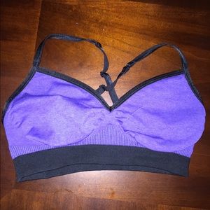 Set of 2 Hold Your Om Bra II-red and purple