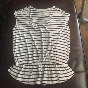 Brown and white cute top