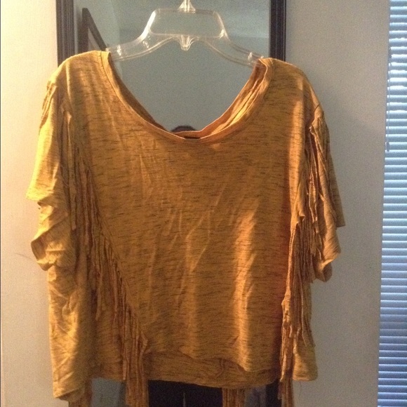 Mustard crop top