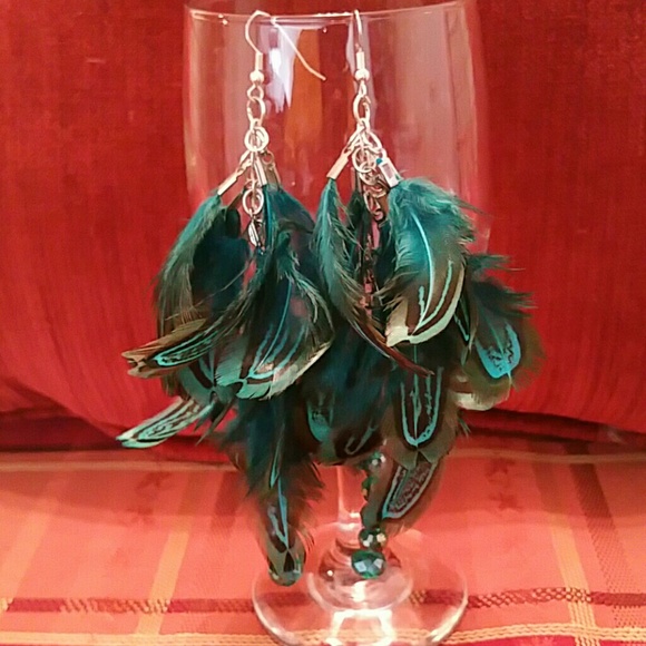 Feather earrings