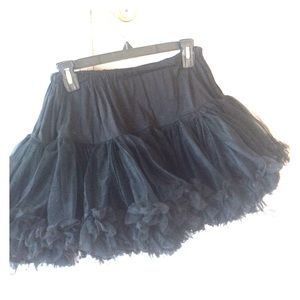 Black petticoat tutu skirt, excellent condition