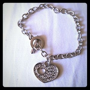 ✌️✌️Silver Swarovski Crystal Bracelet