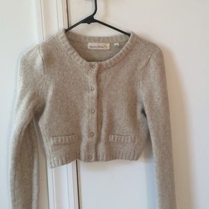 Charlie and Robin crop cardigan, light beige