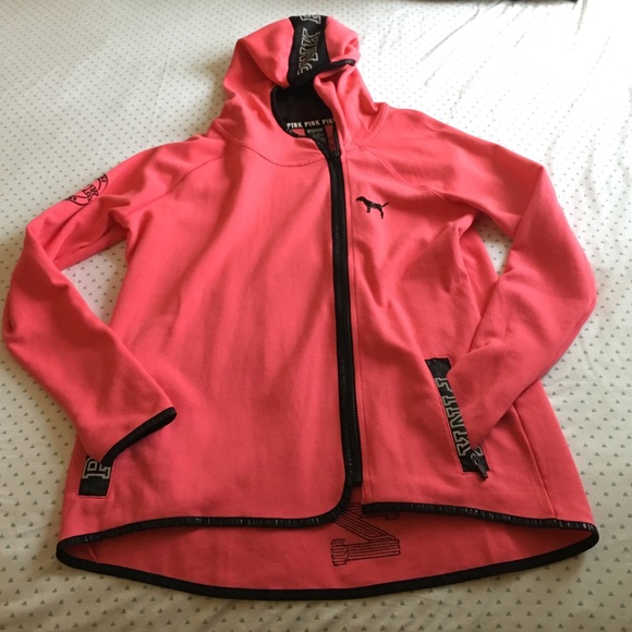 VS Pink Asymmetrical fashion show hoodie