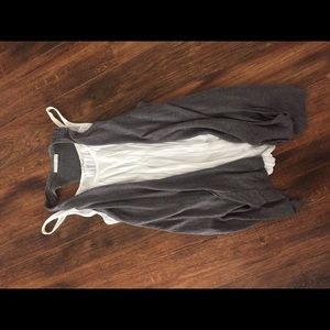 Citizens long grey vest with pockets