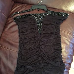 Bebe beaded tube top