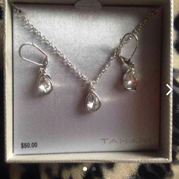 Tahari earrings and necklace