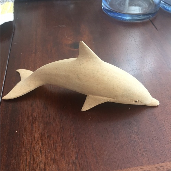wooden dolphin