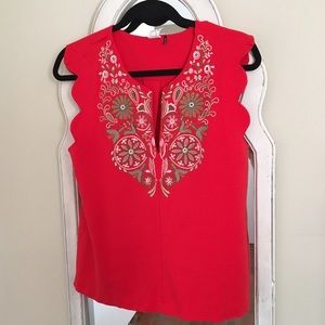 🌟 NWOT Anthropologie Binah Scalloped Shell Tank