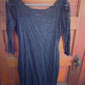 Cutout lace mini dress