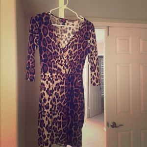 Bebe Leopard dress