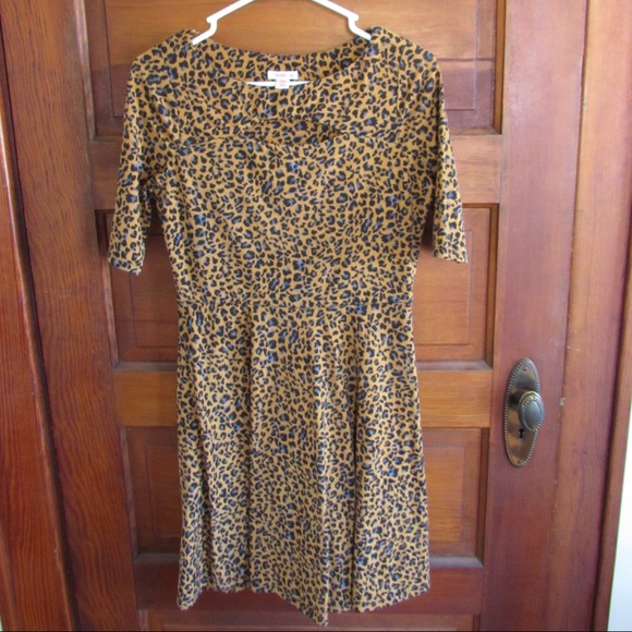 Cutout cheetah dress