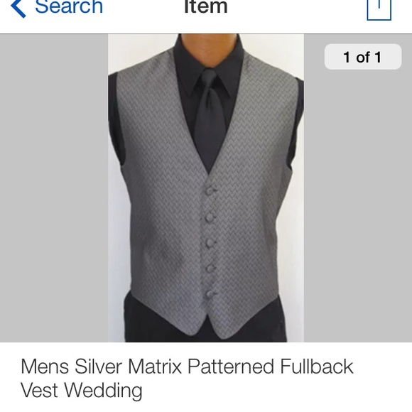 Other - Mens silver vest! Never worn! Size L very nice😍