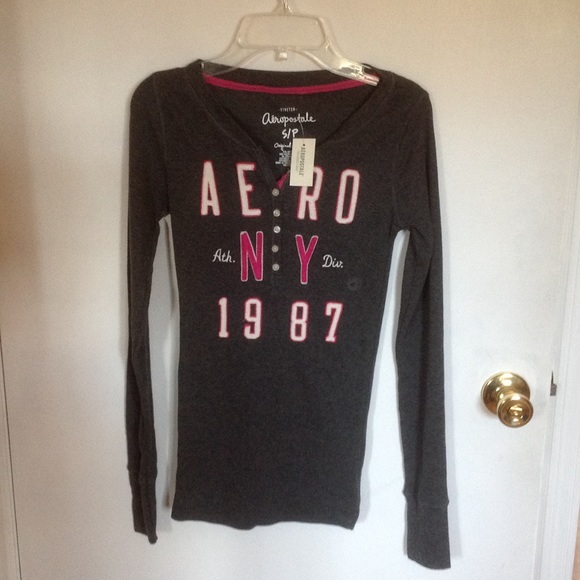 aeropostale henley long sleeve