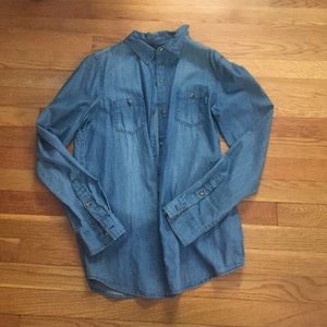 Button down denim shirt