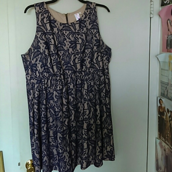 Navy lace dress