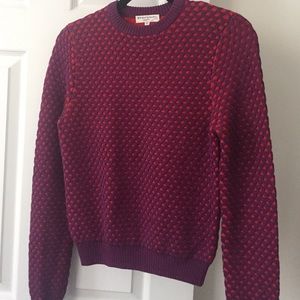 Opening Ceremony red purple knit sweater NWOT