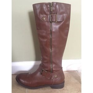 Aldo brown knee high riding boots size 6.5