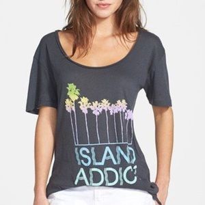 WILDFOX ISLAND ADDICT OVERSIZED TEE