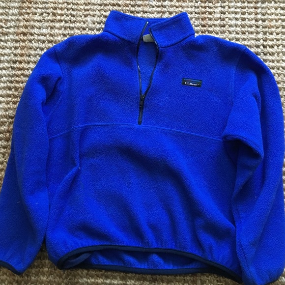 ll bean fleece quarter zip