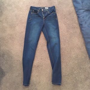 Aeropostale high waisted keg gong dark wash!!