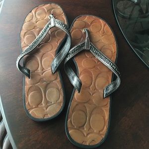 Coach flip flops