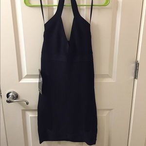 Bebe halter black bandage dress