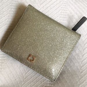 KATE SPADE SERENADE MAVIS SILVER GLITTER WALLET