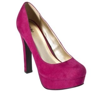 Mossimo Pink Suede Paisley Pumps!
