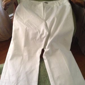 White wide pants