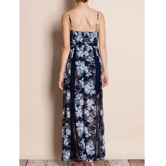 1DAYSALE Floral Chiffon Maxi Dress - Picture 4 of 4