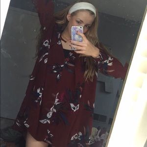 Free People red flower dress