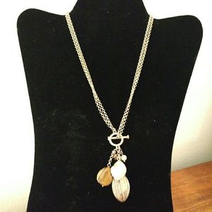 Lia Sophia Gold and Stone Necklace