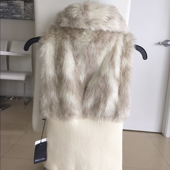 ❌NOT FOR SALE❌ Dolce Cabo Faux Fur Vest - Picture 2 of 4