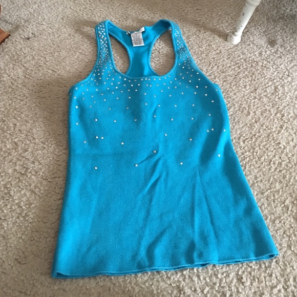 Cache racer back. Aqua