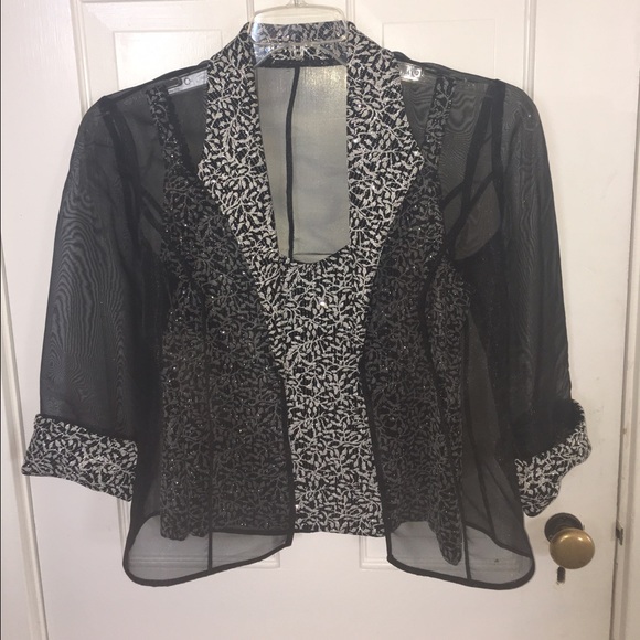 Evening jacket and tank top combo
