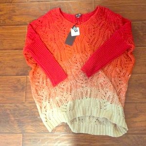 Gorgeous slouchy ombré knit sweater
