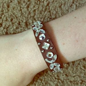 Brown leather Hollister bracelet