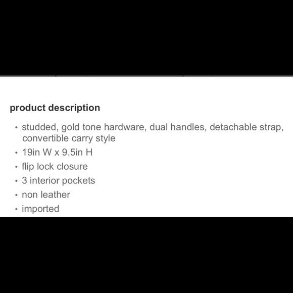 🚨SOLD🚨BCBG Paris Studded Tote💕 - Picture 3 of 4