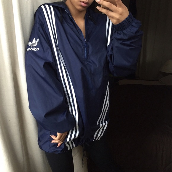 adidas originals jacket navy