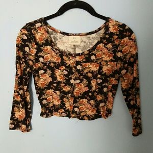 Floral crop top