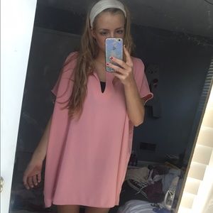 American apparel pink dress