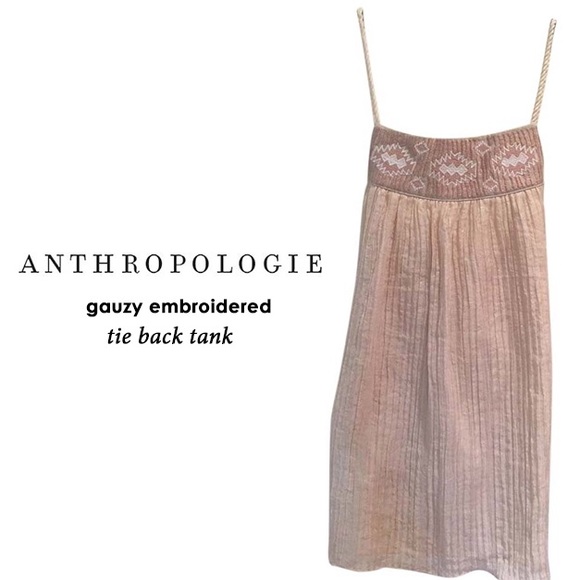 MDW SALE! embroidered Tie-back tank
