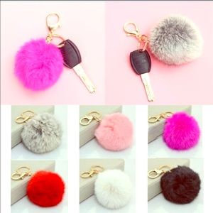 A fluffy keychain