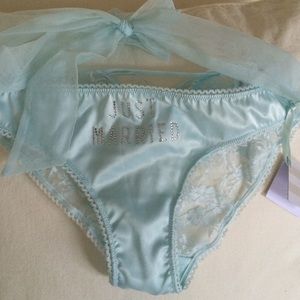 Just married panties