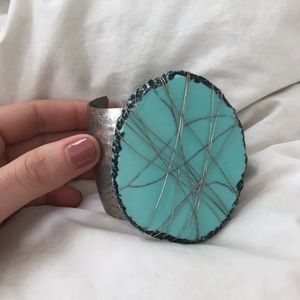 turquoise colored cuff/bracelet