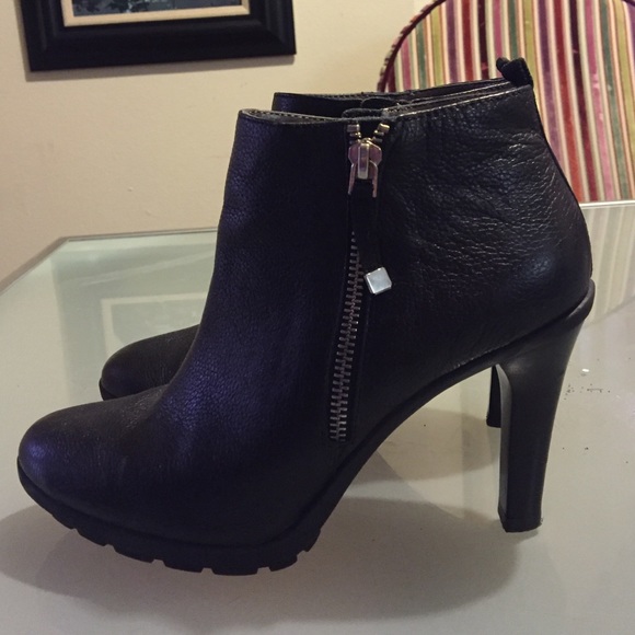 Black ankle boots